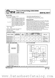 BD616LV4017AIG55 datasheet pdf Brilliance Semiconductor