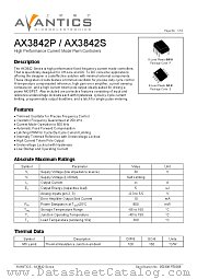 AX3842 datasheet pdf AVANTICS Microelectronics