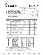 EFA040A-70 datasheet pdf Excelics Semiconductor