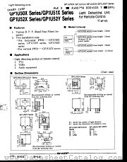 GP1U51X datasheet pdf SHARP