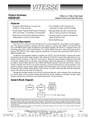 VSC8123 datasheet pdf Vitesse Semiconductor Corporation