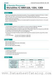 MM1354 datasheet pdf Mitsumi Electric