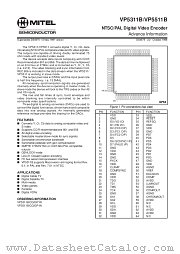 VP5511BCGGP1N datasheet pdf Mitel Semiconductor