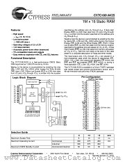 CY7C1061AV25-10BAC datasheet pdf Cypress