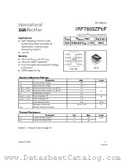 IRF7805ZPBF datasheet pdf International Rectifier