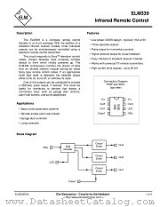 ELM339 datasheet pdf ELM Electronics