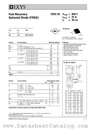 DSEI36-06 datasheet pdf IXYS Corporation