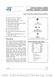 LM258AST datasheet pdf ST Microelectronics