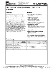 N02L163WN1AT-55I datasheet pdf etc