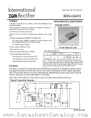 IRIS-G6651 datasheet pdf International Rectifier