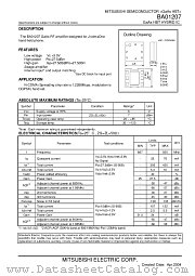BA01207 datasheet pdf Mitsubishi Electric Corporation