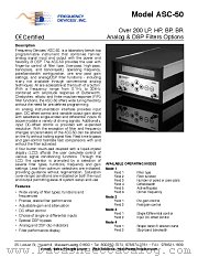 ASC-50 datasheet pdf Frequency Devices