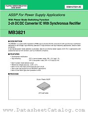 MB3821PFV datasheet pdf Fujitsu Microelectronics