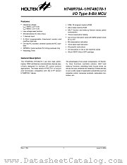 HT48C70-1 datasheet pdf Holtek Semiconductor