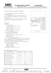 KIA8225H datasheet pdf Korea Electronics (KEC)