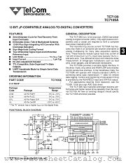 TC7109ACLW datasheet pdf TelCom Semiconductor