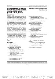 LH28F800BGHE-BL85 datasheet pdf SHARP