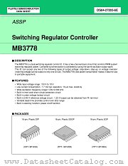 MB3778P datasheet pdf Fujitsu Microelectronics