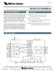 ML4642CR datasheet pdf Micro Linear