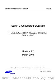 M464S6554BTS-L datasheet pdf Samsung Electronic