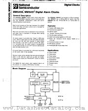 MM5457 datasheet pdf National Semiconductor