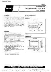 LC32464M-80 datasheet pdf SANYO