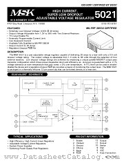 MSK5021B datasheet pdf M.S. Kennedy Corp.