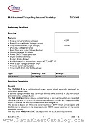 TLE6363G datasheet pdf Infineon