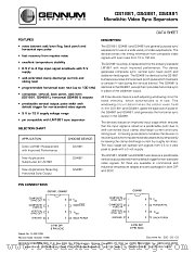 GS1881-CKA datasheet pdf Gennum Corporation