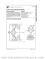 LH0101AK-MIL datasheet pdf National Semiconductor