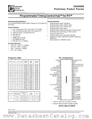 ICS950908 datasheet pdf Integrated Circuit Systems