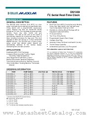 DS1339C-3 datasheet pdf MAXIM - Dallas Semiconductor