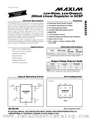 MAX8532EBTG datasheet pdf MAXIM - Dallas Semiconductor