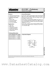 EL2228CY-T7 datasheet pdf Elantec Semiconductor