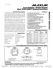 MAX4544CPA datasheet pdf MAXIM - Dallas Semiconductor