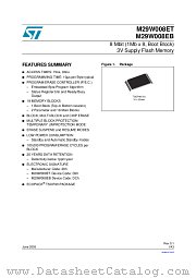 M29W008EB70N1F datasheet pdf ST Microelectronics
