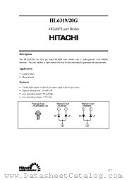 HL6320G datasheet pdf Hitachi Semiconductor