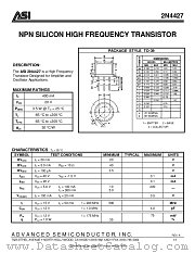 ASI2N4427 datasheet pdf Advanced Semiconductor