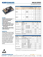 NNL05 datasheet pdf C&D Technologies