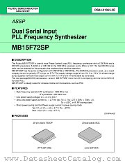 MB15F72SPPV datasheet pdf Fujitsu Microelectronics