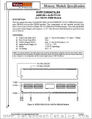 KVR133X64C3L64 datasheet pdf Kingston Technology
