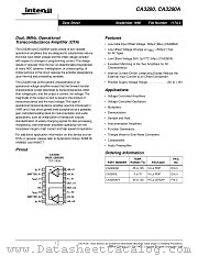 CA3280AE datasheet pdf Intersil