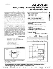 MAX5822LEUA datasheet pdf MAXIM - Dallas Semiconductor