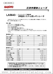 LA5643 datasheet pdf SANYO
