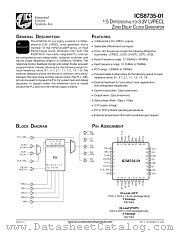 ICS8735AK-01T datasheet pdf Integrated Circuit Systems