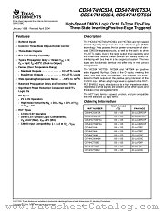 CD74HCT564EE4 datasheet pdf Texas Instruments