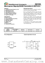 G5103 datasheet pdf Global Mixed-mode Technology