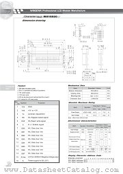 WH1602C datasheet pdf WINSTAR