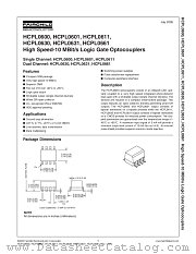 HCPL0611 datasheet pdf Fairchild Semiconductor