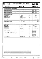 D3041N datasheet pdf Eupec GmbH